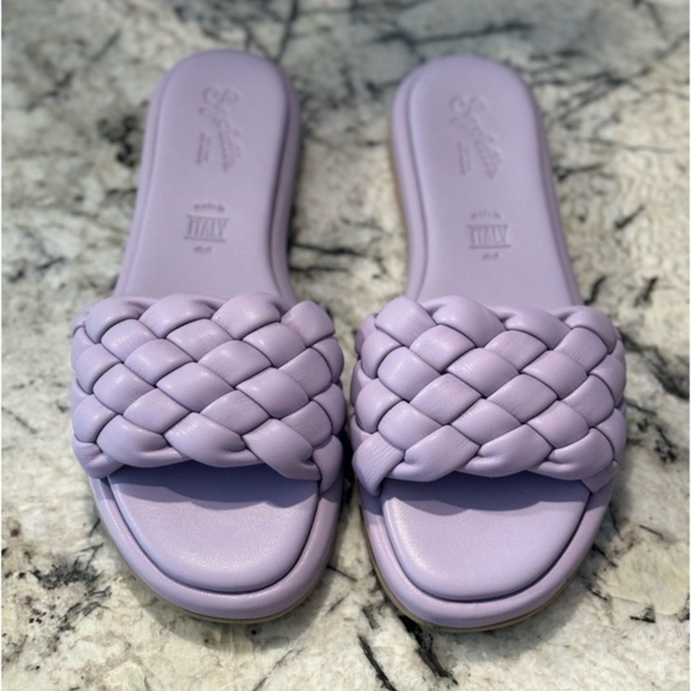 Seychelles Lavender Purple Braided Bellissima Slide Sz.6.5